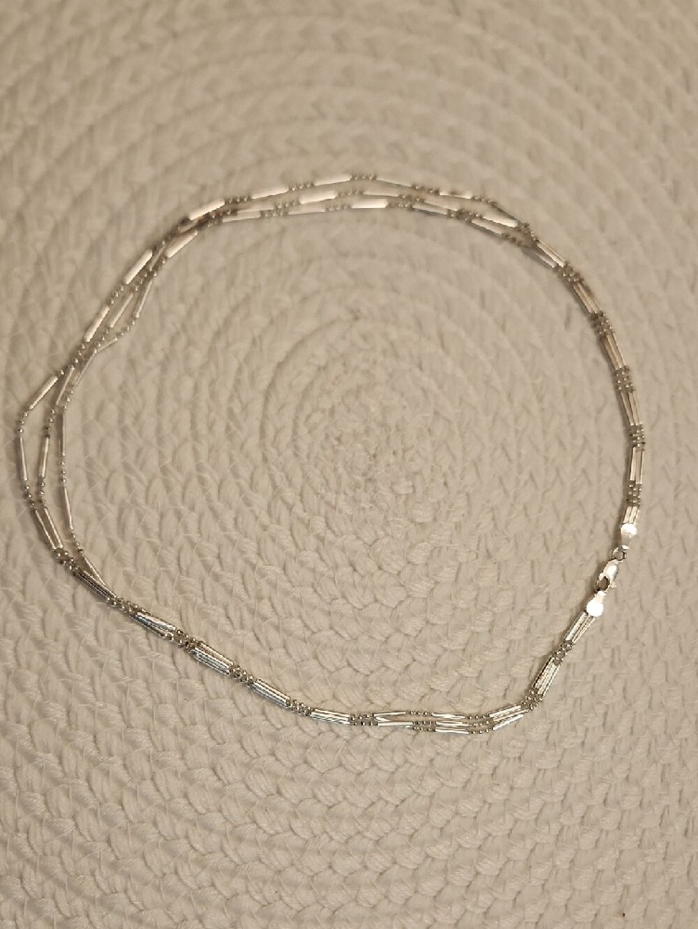 Sterling Multi-Bar Chain Necklace - Silver - Picture 5 of 6